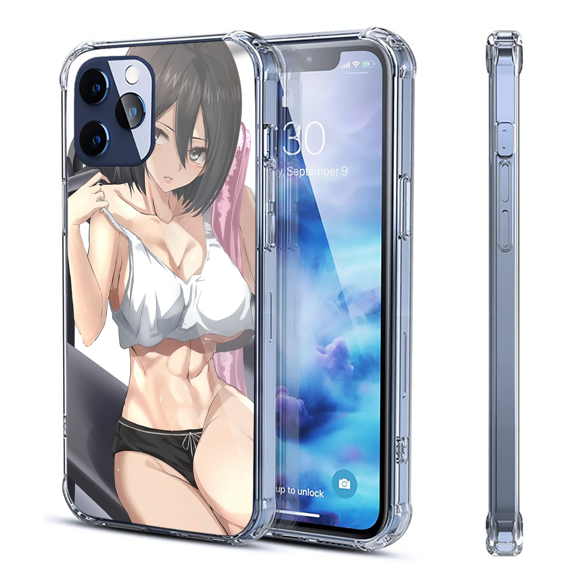 （画像用） 進撃の巨人 Attack on Titan 【iPhone 12シリーズ対応】透明スマホケース（クリアソフトケース）